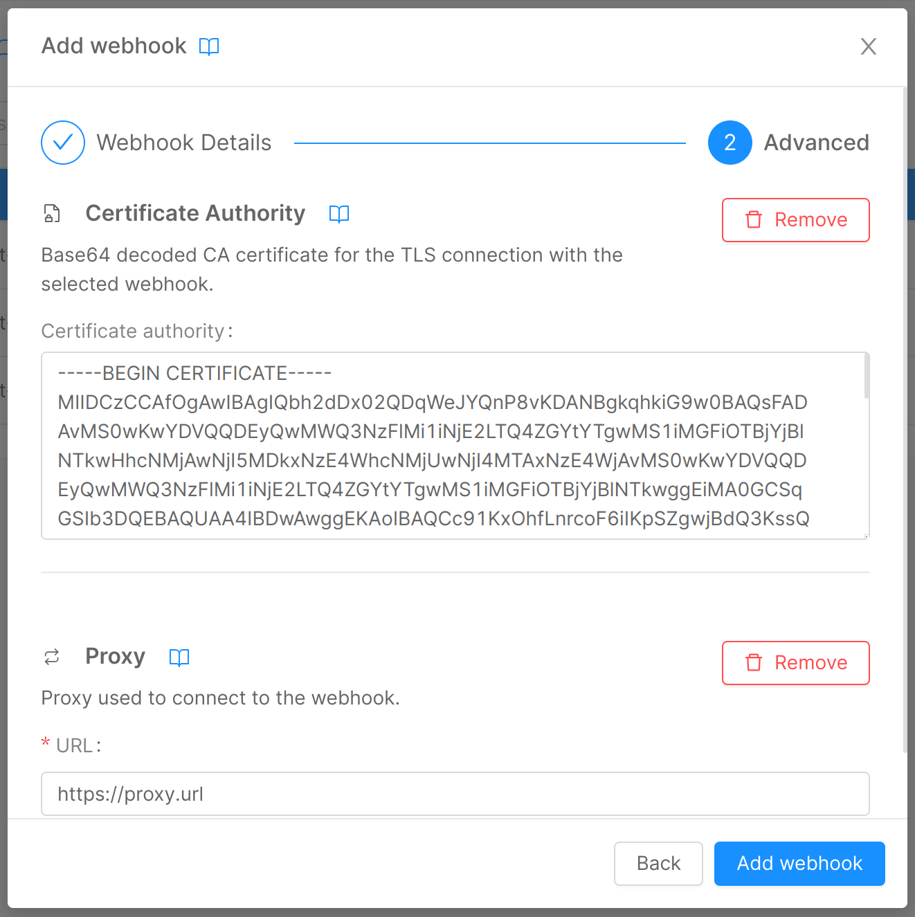 Add webhook 2