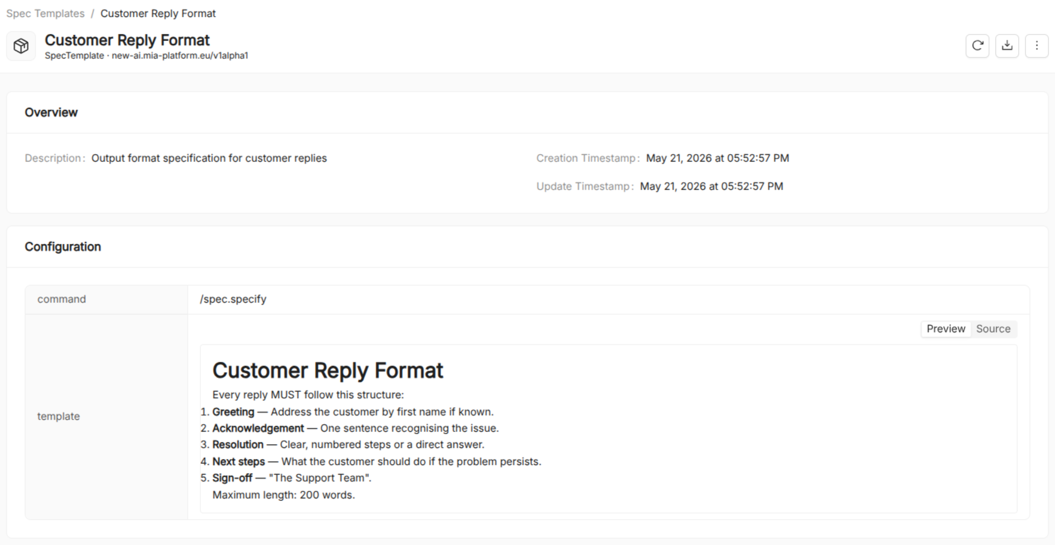 AI Foundry Customer Reply Format Skill