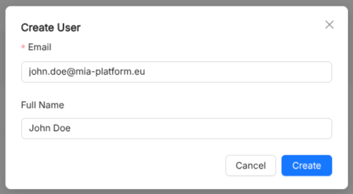 Catalog Administration User Creation