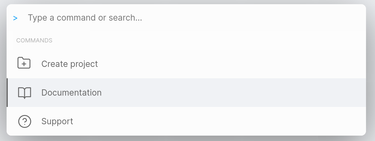 interface commands