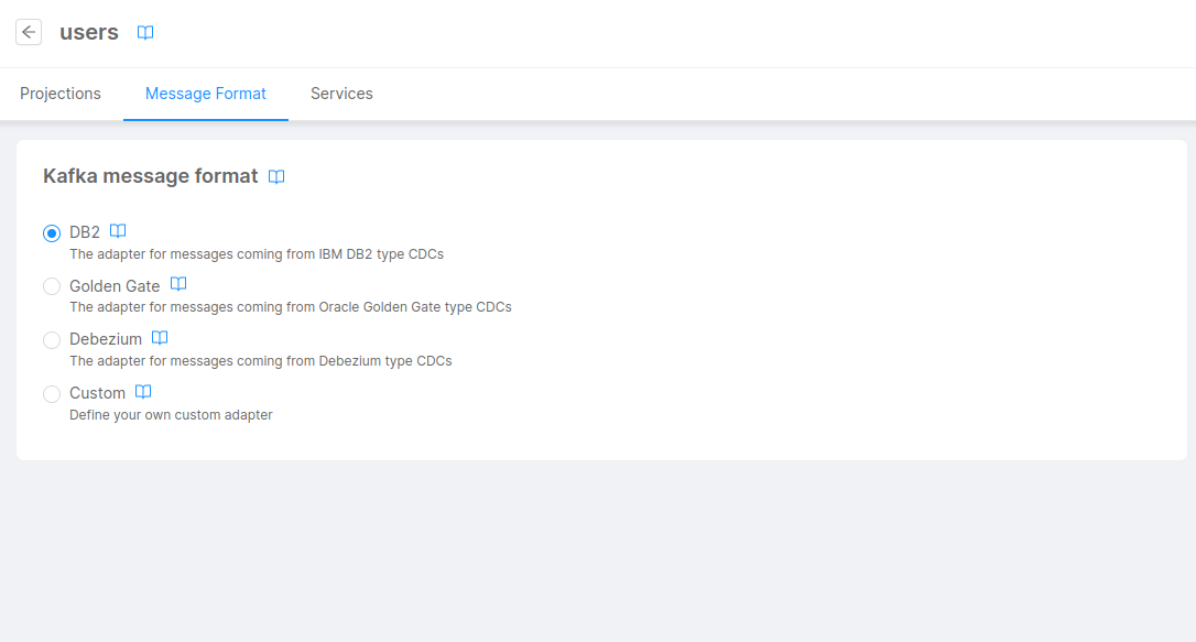 Message Format page