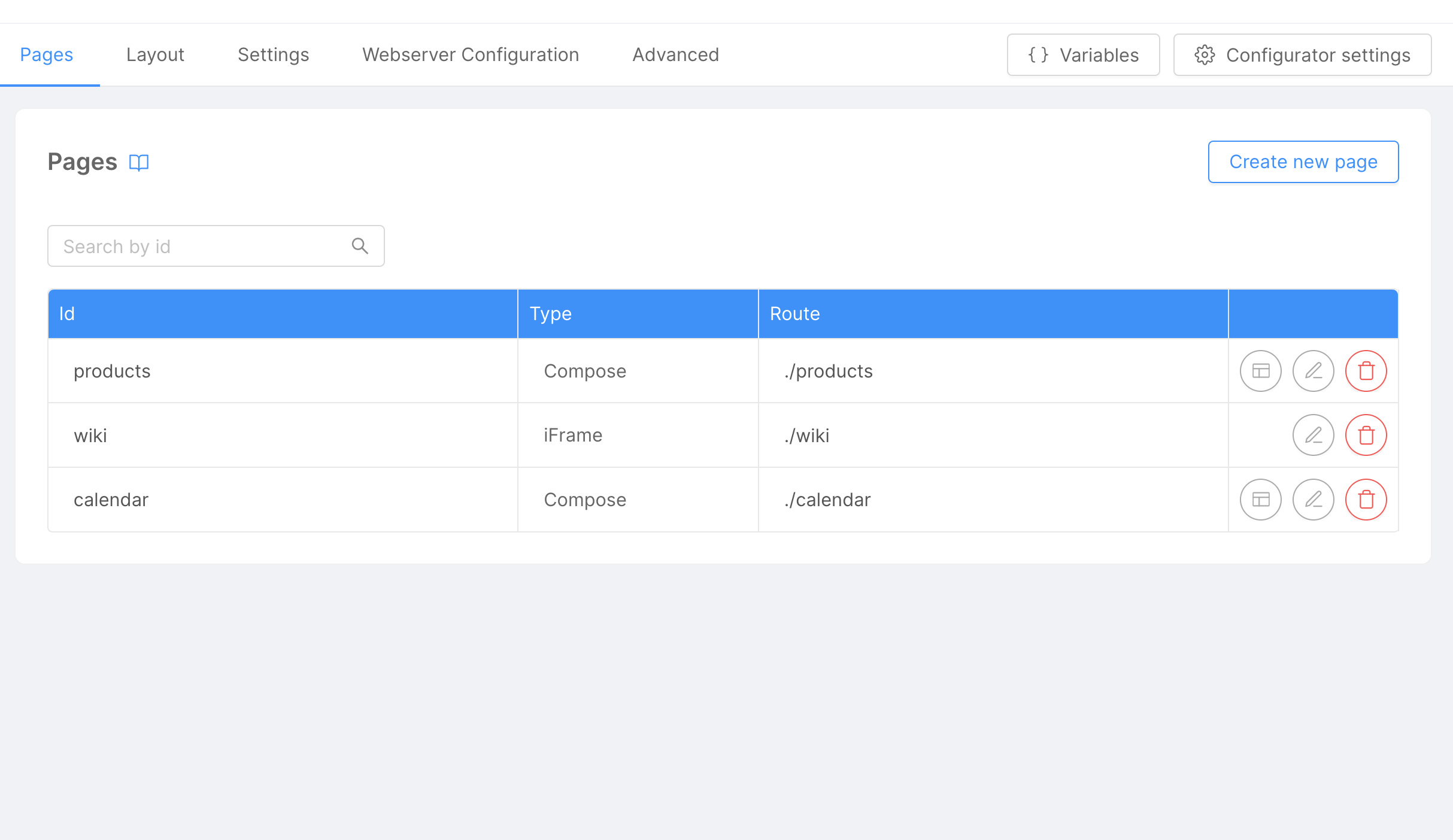 Create New Page